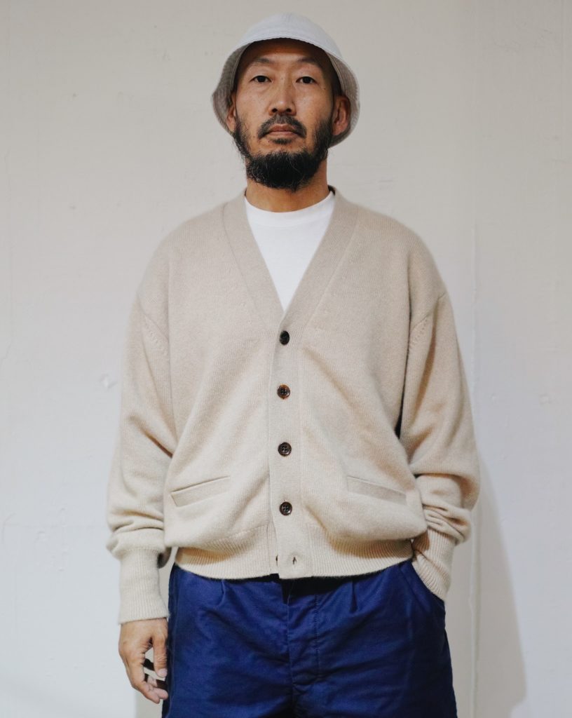 【HERILL】GOLDENCASH CARDIGAN (NATURAL)