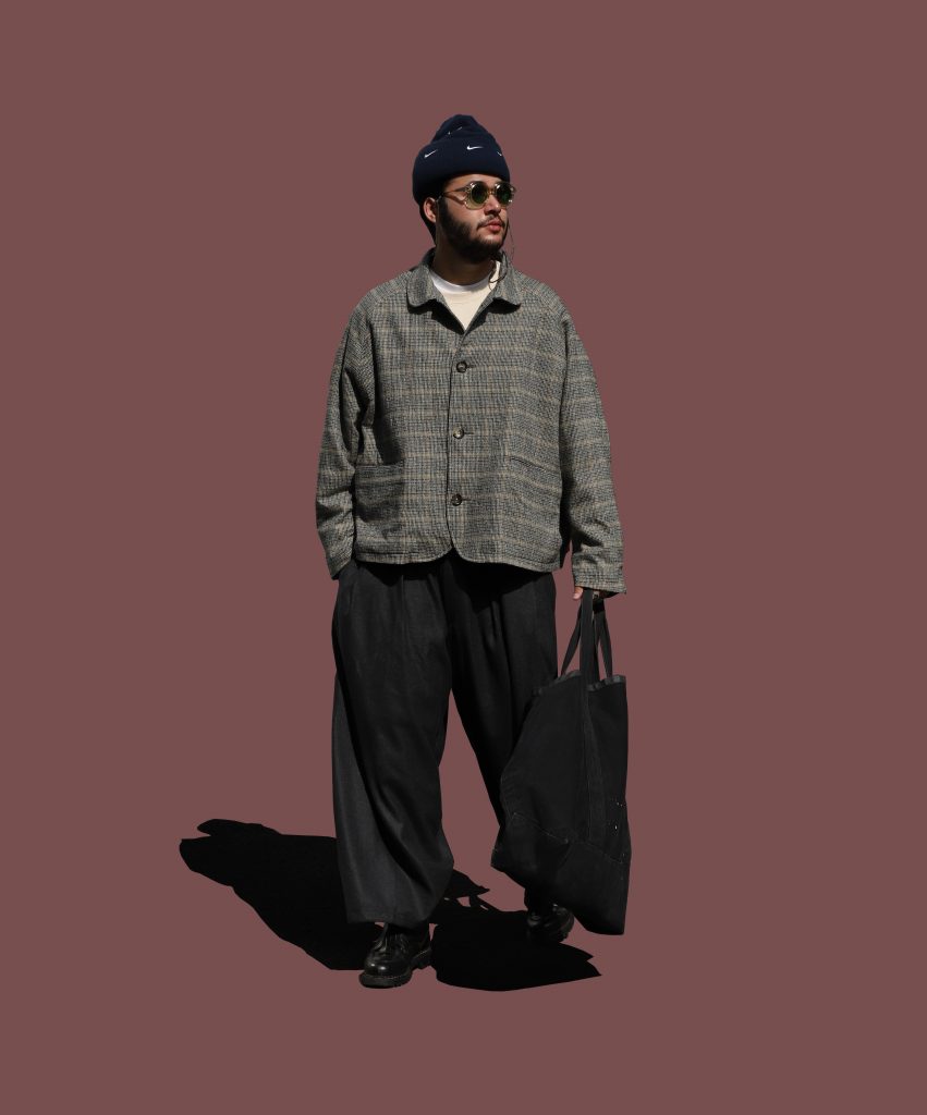 Sillage CHECK CIRCULAR PANTS - メンズファッション