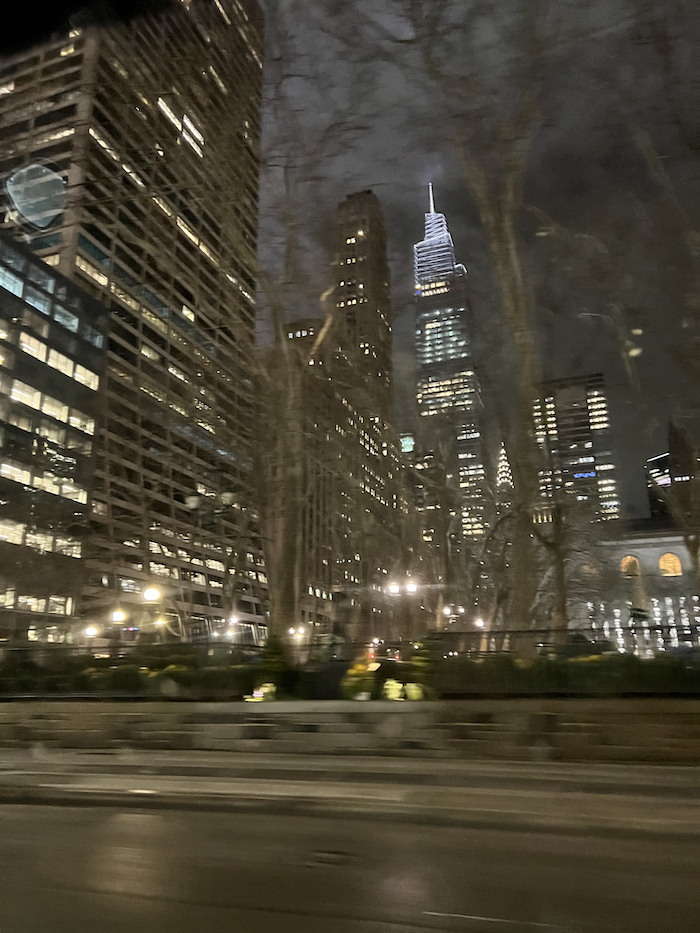Uberから撮ったマンハッタンの夜景
